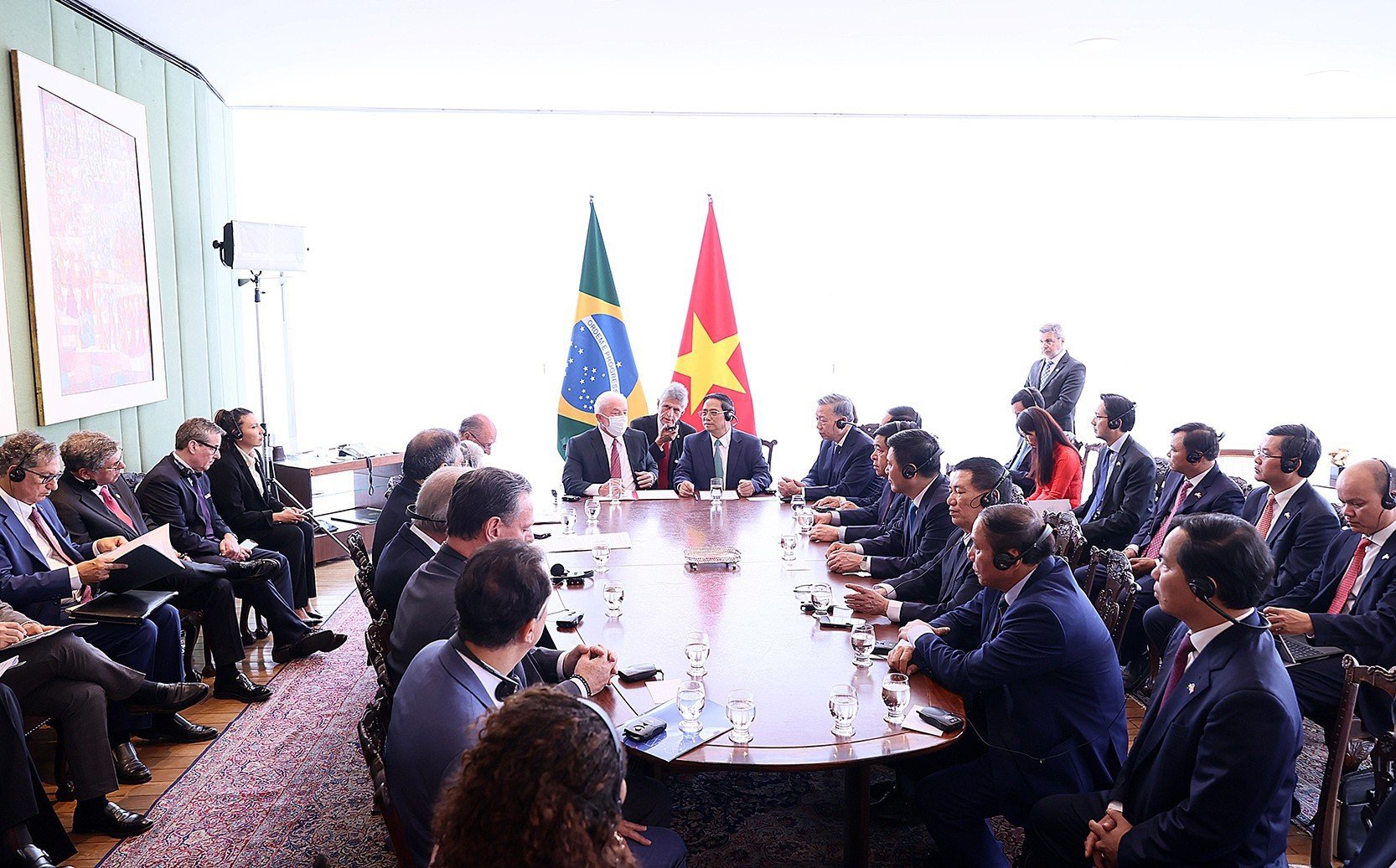 Thủ tướng Phạm Minh Chính hội đàm với Tổng thống Brazil Luiz Inacio Lula da Silva - Ảnh 5. Thủ tướng Phạm Minh Chính hội đàm với Tổng thống Brazil Luiz Inacio Lula da Silva - Ảnh 5.