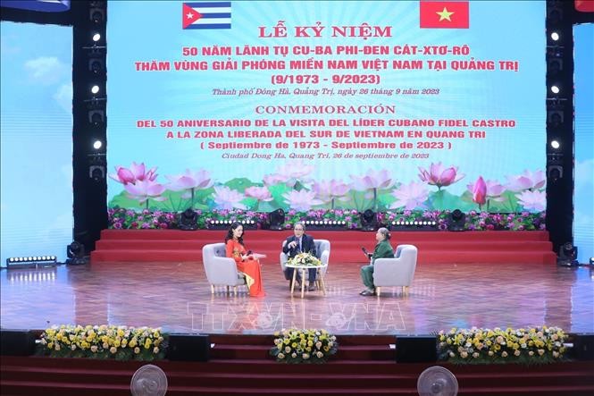 Tổ chức trọng thể Lễ kỷ niệm 50 năm lãnh tụ Fidel Castro thăm vùng giải phóng miền Nam Việt Nam tại Quảng Trị Tổ chức trọng thể Lễ kỷ niệm 50 năm lãnh tụ Fidel Castro thăm vùng giải phóng miền Nam Việt Nam tại Quảng Trị