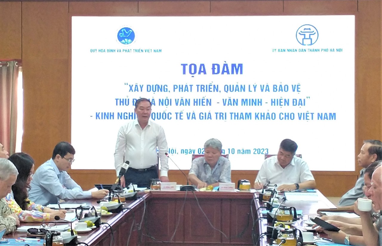 tọa đàm “Xây dựng, phát triển, quản lý và bảo vệ Thủ đô Hà Nội Văn hiến - Văn minh - Hiện đại: Kinh nghiệm quốc tế và giá trị tham khảo cho Việt Nam” tọa đàm “Xây dựng, phát triển, quản lý và bảo vệ Thủ đô Hà Nội Văn hiến - Văn minh - Hiện đại: Kinh nghiệm quốc tế và giá trị tham khảo cho Việt Nam”