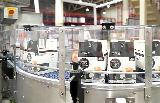 Coffee capsule production line of Nestlé Việt Nam. Coffee capsule production line of Nestlé Việt Nam.