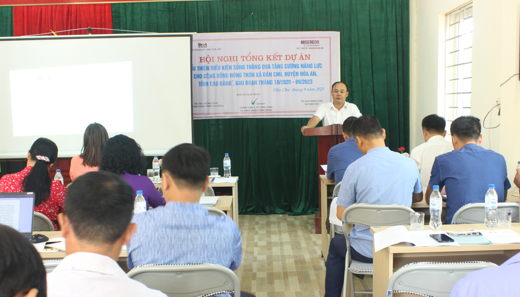 hội nghị tổng kết Dự án “Cải thiện điều kiện sống thông qua tăng cường năng lực cho cộng đồng nông thôn” hội nghị tổng kết Dự án “Cải thiện điều kiện sống thông qua tăng cường năng lực cho cộng đồng nông thôn”