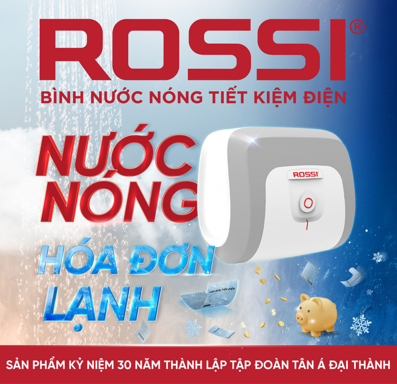 Bình nước nóng Rossi của Tập đoàn Tân Á Đại Thành phát huy lợi thế tiết kiệm điện năng hiệu quả Bình nước nóng Rossi của Tập đoàn Tân Á Đại Thành phát huy lợi thế tiết kiệm điện năng hiệu quả
