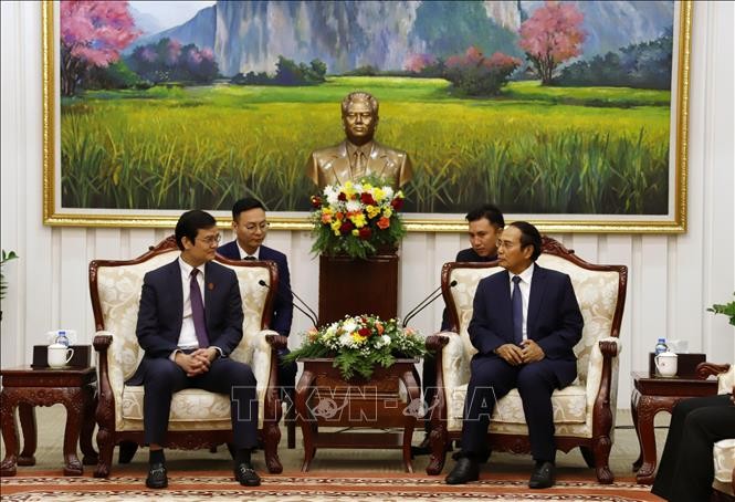 Lãnh đạo Lào nêu bật tầm quan trọng của hợp tác giữa thanh niên hai nước Việt - Lào Lãnh đạo Lào nêu bật tầm quan trọng của hợp tác giữa thanh niên hai nước Việt - Lào