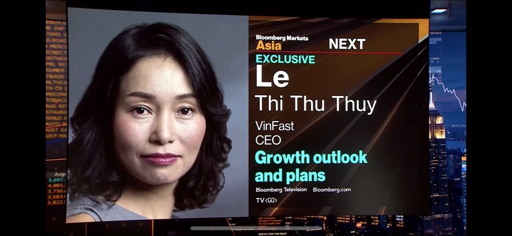 CEO VinFast Lê Thị Thu Thủy đánh giá cao tiềm năng của VinFast tại Đông Nam Á (Ảnh chụp màn hình) CEO VinFast Lê Thị Thu Thủy đánh giá cao tiềm năng của VinFast tại Đông Nam Á (Ảnh chụp màn hình)
