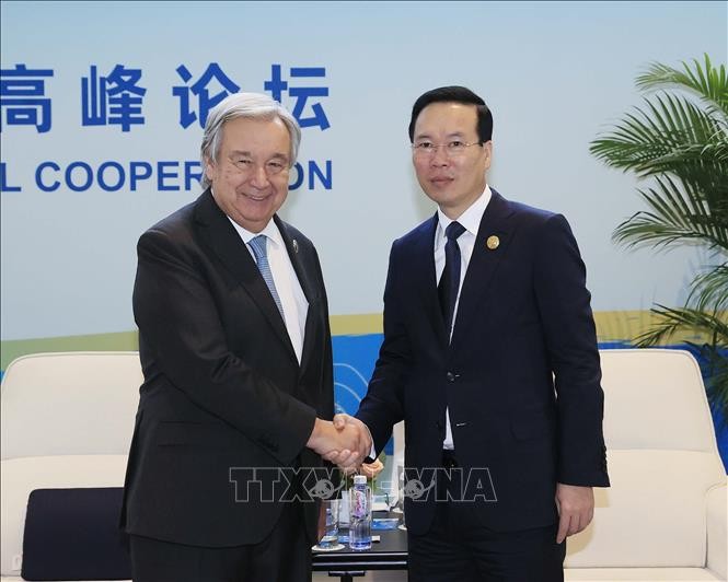 Chủ tịch nước Võ Văn Thưởng tiếp Tổng Thư ký LHQ António Guterres Chủ tịch nước Võ Văn Thưởng tiếp Tổng Thư ký LHQ António Guterres