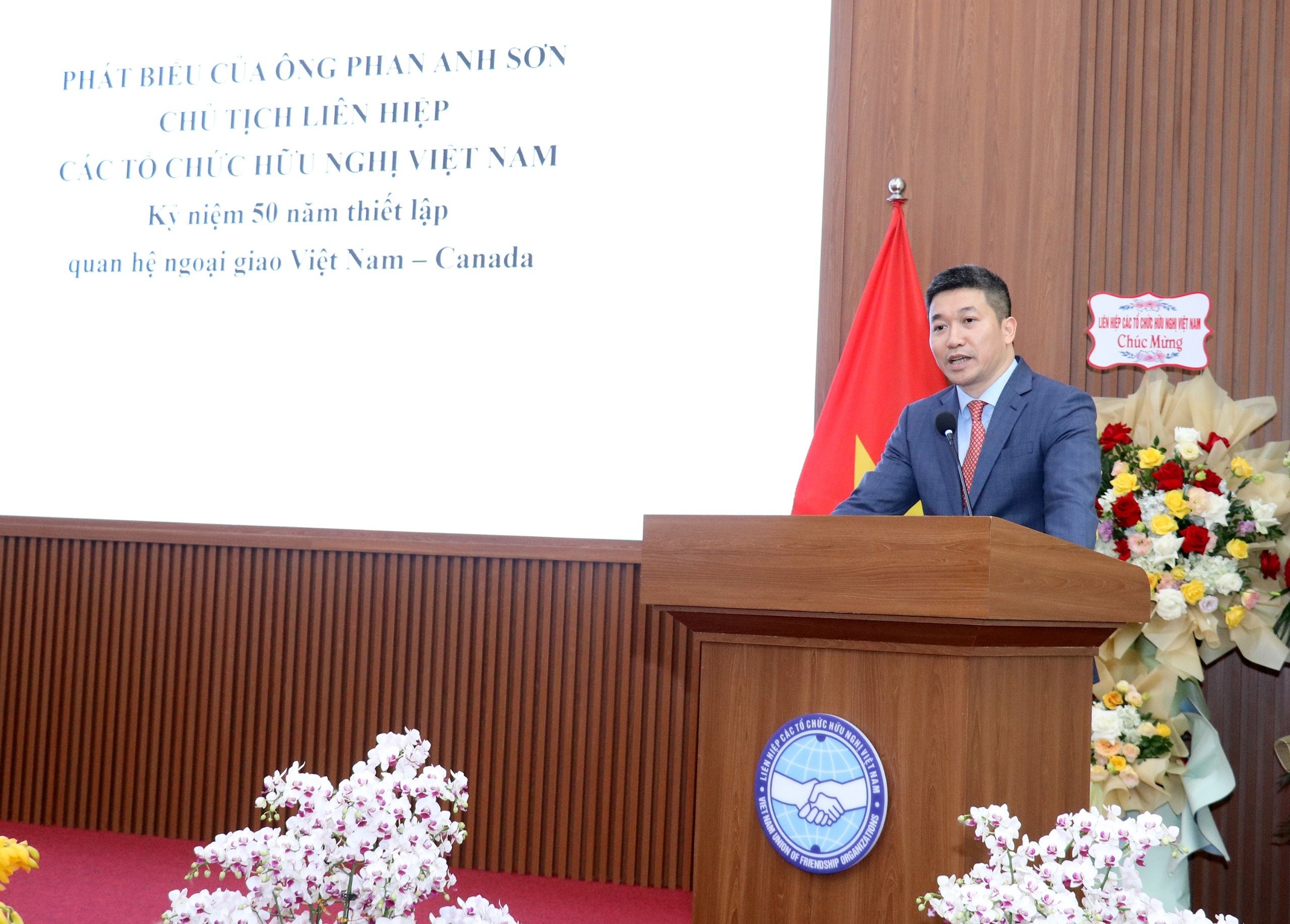 Chủ tịch VUFO Phan Anh Sơn phát biểu tại hội nghị. (Ảnh: Thu Hà) Chủ tịch VUFO Phan Anh Sơn phát biểu tại hội nghị. (Ảnh: Thu Hà)