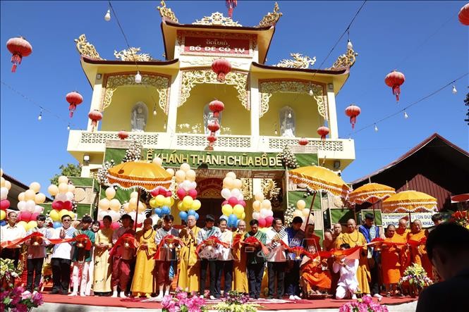 Khánh thành chùa Bồ Đề, một trong những biểu tượng đoàn kết Lào – Việt Khánh thành chùa Bồ Đề, một trong những biểu tượng đoàn kết Lào – Việt