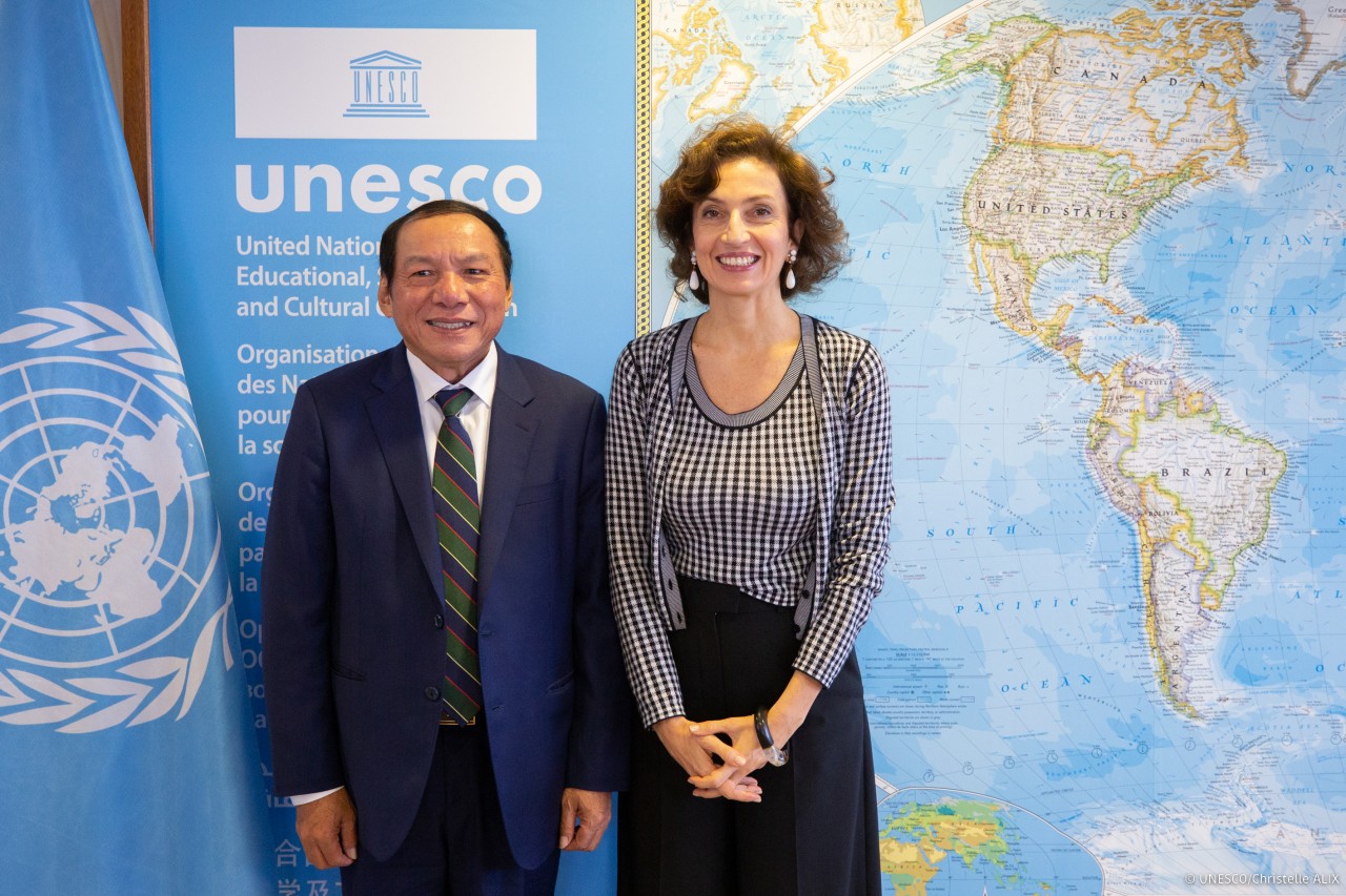 Việt Nam-UNESCO đồng hành đưa văn hóa trở thành mục tiêu phát triển bền vững của Liên Hợp Quốc Việt Nam-UNESCO đồng hành đưa văn hóa trở thành mục tiêu phát triển bền vững của Liên Hợp Quốc