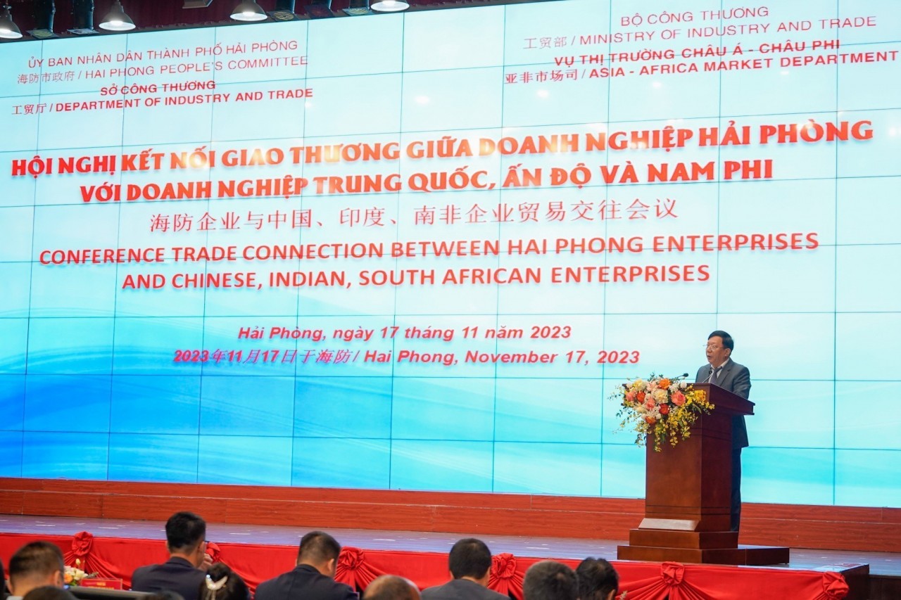 Kết nối giao thương doanh nghiệp Hải Phòng với doanh nghiệp Trung Quốc, Ấn Độ và Nam Phi Kết nối giao thương doanh nghiệp Hải Phòng với doanh nghiệp Trung Quốc, Ấn Độ và Nam Phi