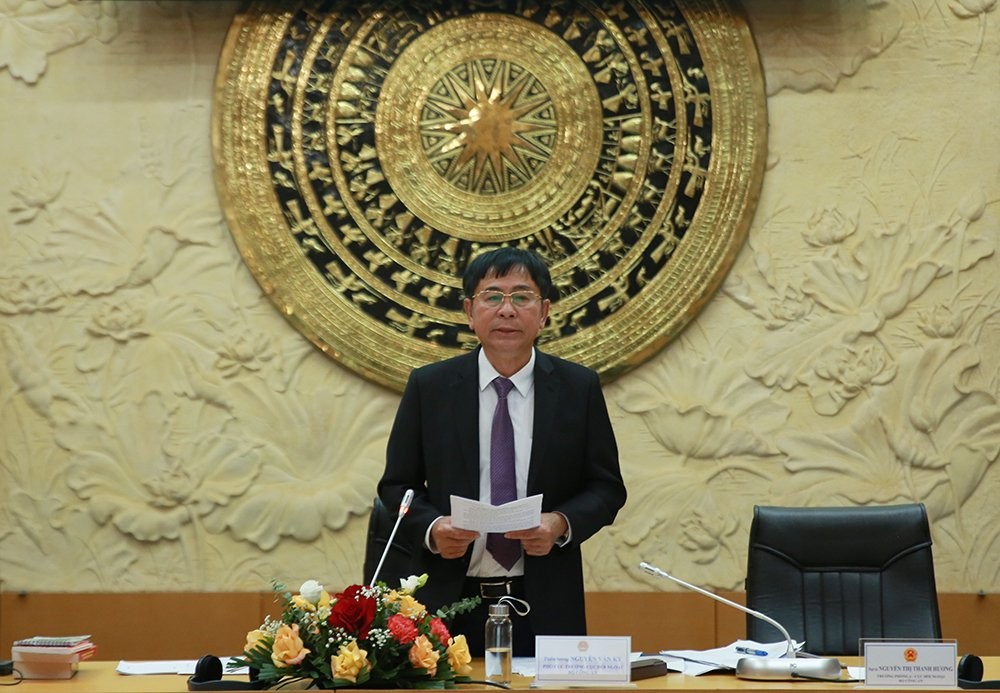Thiếu tướng Nguyễn Văn Kỷ, Phó Cục trưởng Cục Đối ngoại, Bộ Công an phát biểu Thiếu tướng Nguyễn Văn Kỷ, Phó Cục trưởng Cục Đối ngoại, Bộ Công an phát biểu