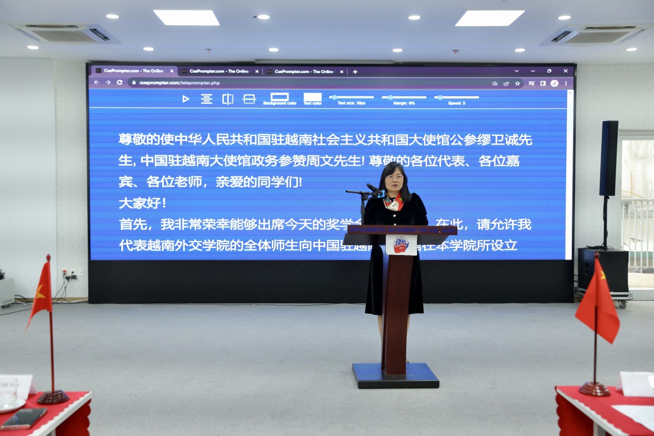 TS Phạm Lan Dung, Quyền Giám đốc Học viện Ngoại giao. (Ảnh: Đình Hoà) TS Phạm Lan Dung, Quyền Giám đốc Học viện Ngoại giao. (Ảnh: Đình Hoà)