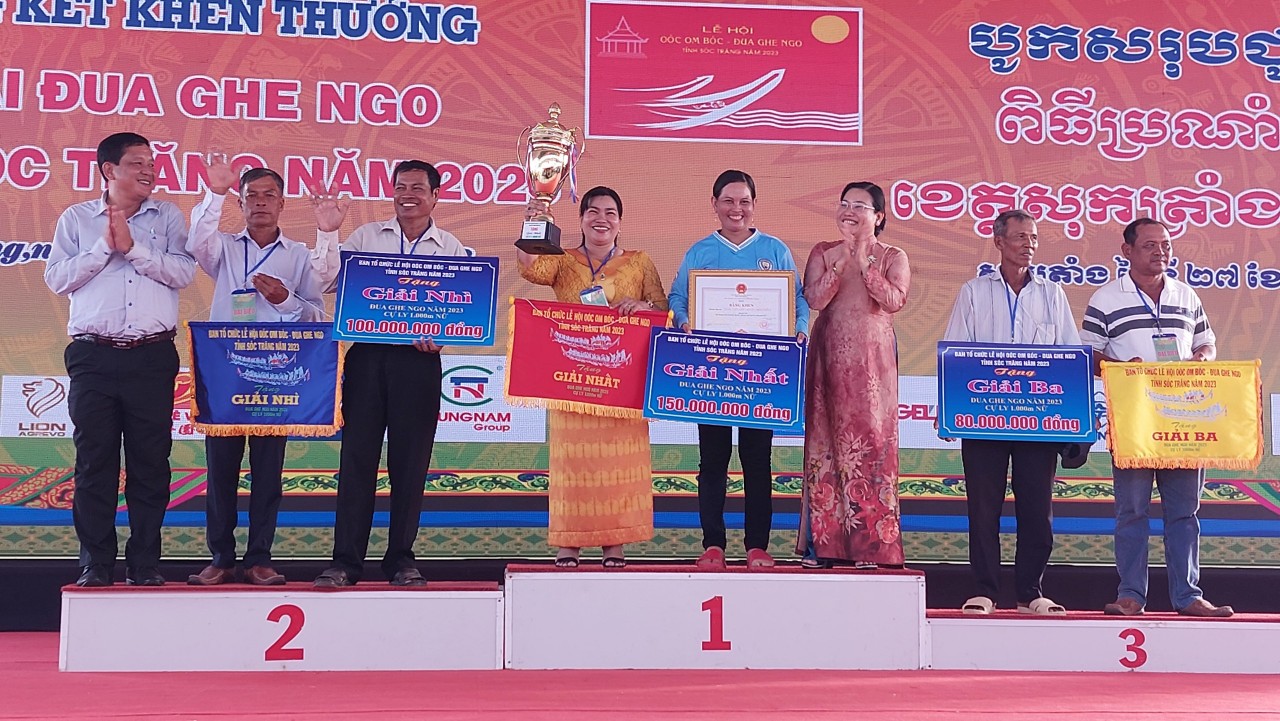 Đội ghe ngo nam, nữ Chùa Tum Núp vô địch Giải đua ghe ngo Sóc Trăng 2023 Đội ghe ngo nam, nữ Chùa Tum Núp vô địch Giải đua ghe ngo Sóc Trăng 2023