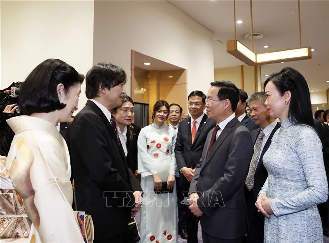 Chủ tịch nước Võ Văn Thưởng dự lễ kỷ niệm 50 năm thiết lập quan hệ ngoại giao Việt Nam - Nhật Bản Chú thích ảnh