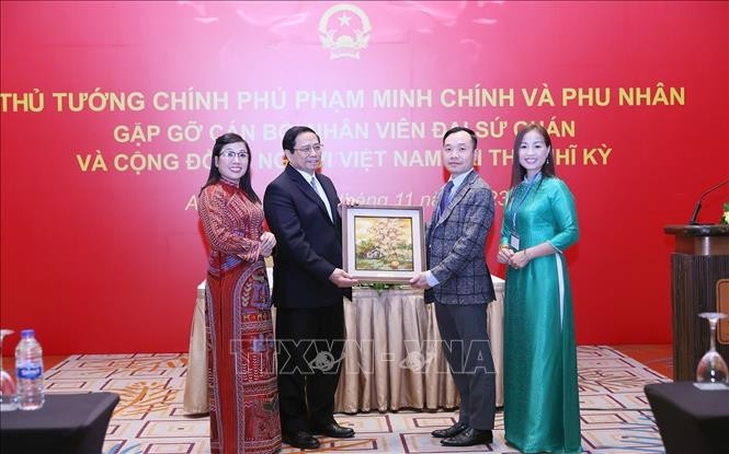 Thủ tướng Phạm Minh Chính gặp gỡ cộng đồng người Việt Nam tại Thổ Nhĩ Kỳ Thủ tướng Phạm Minh Chính gặp gỡ cộng đồng người Việt Nam tại Thổ Nhĩ Kỳ