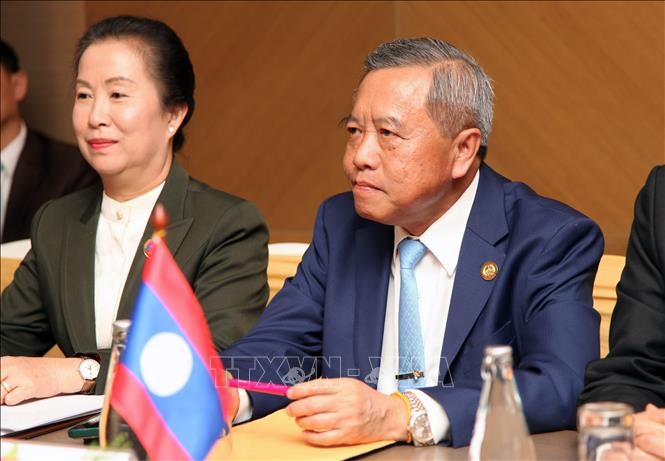 Ông Boviengkham Vongdara, Chủ tịch Hội Hữu nghị Lào - Việt Nam phát biểu. (Ảnh: TTXVN) Ông Boviengkham Vongdara, Chủ tịch Hội Hữu nghị Lào - Việt Nam phát biểu. (Ảnh: TTXVN)