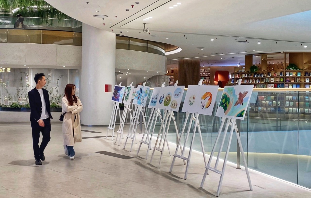Illustration Exhibition Lotte Mall West Lake Hanoi, Illustration Exhibition Lotte Mall West Lake Hanoi,