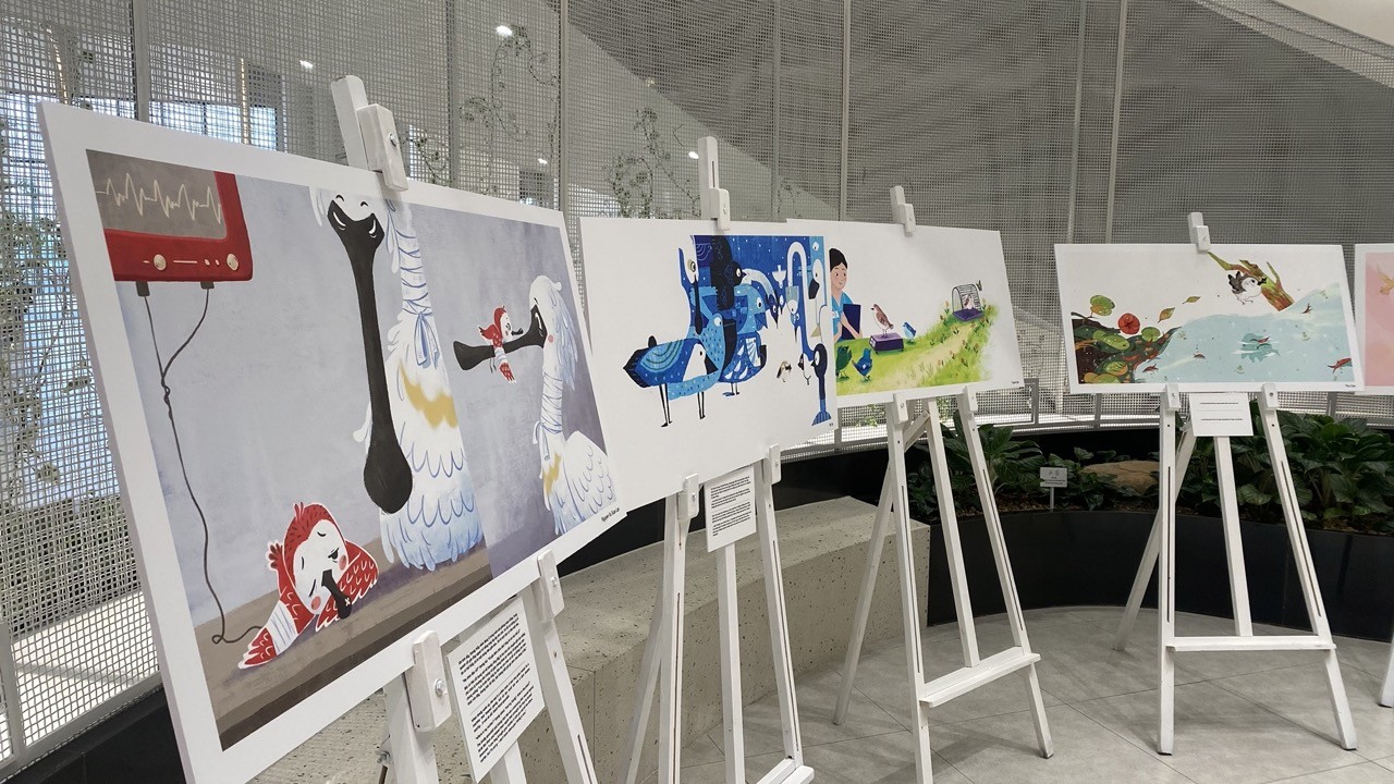 Illustration Exhibition Lotte Mall West Lake Hanoi, Illustration Exhibition Lotte Mall West Lake Hanoi,
