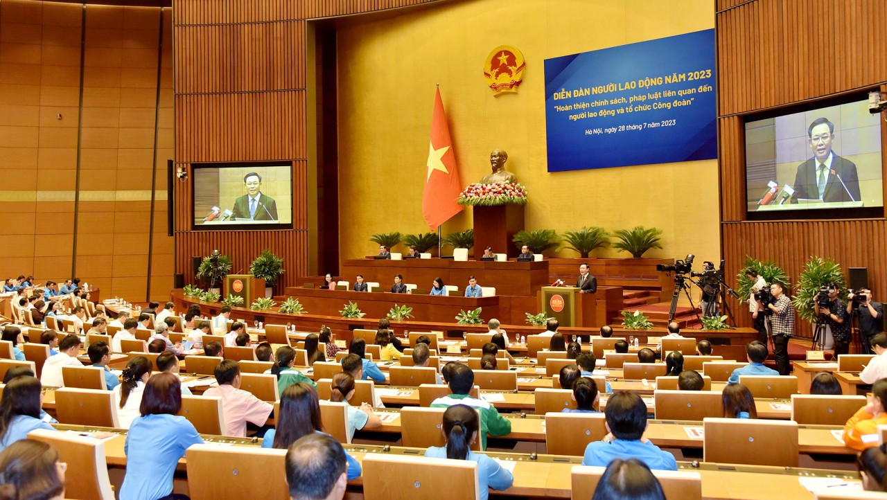 Diễn đàn Người lao động năm 2023 (Ảnh: TL). Diễn đàn Người lao động năm 2023 (Ảnh: TL).