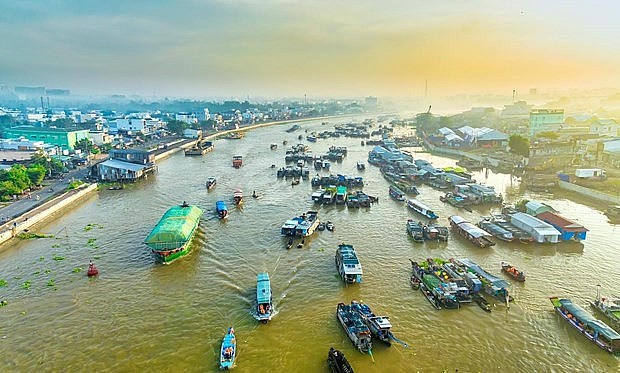 A corner of Cai Rang floating market (Photo: VNA) A corner of Cai Rang floating market (Photo: VNA)