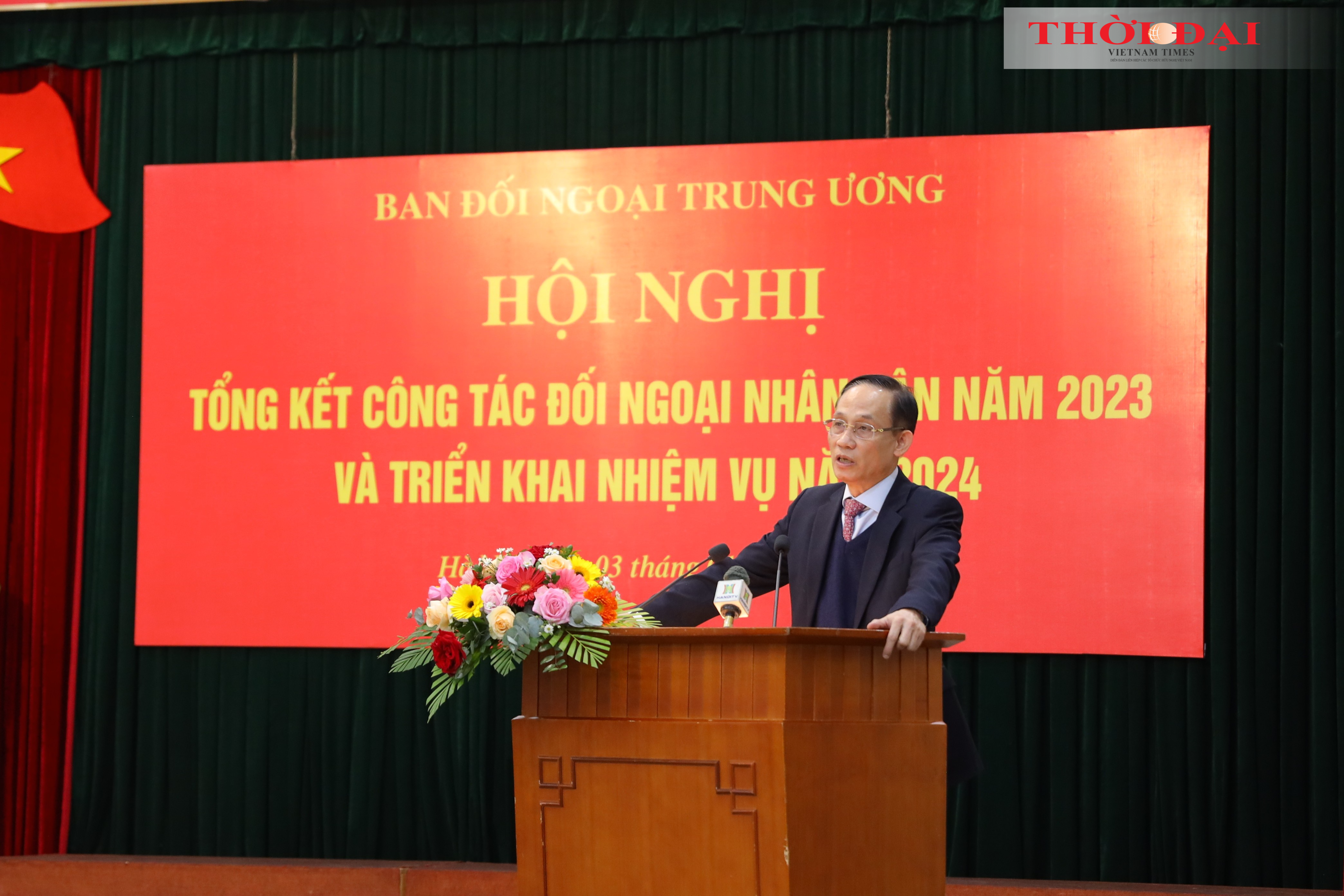 Trưởng ban Đối ngoại Trung ương Lê Hoài Trung phát biểu tại Hội nghị. (Ảnh: Đinh Hòa) Trưởng ban Đối ngoại Trung ương Lê Hoài Trung phát biểu tại Hội nghị. (Ảnh: Đinh Hòa)