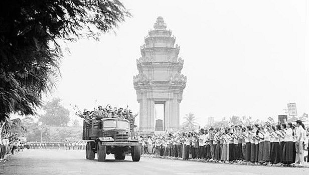 All of the Vietnamese volunteer soldiers return home from Cambodia in September 1989. (Photo: VNA) All of the Vietnamese volunteer soldiers return home from Cambodia in September 1989. (Photo: VNA)