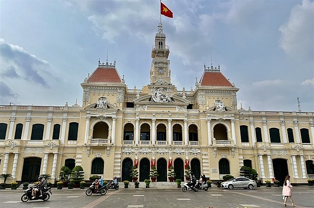The HCM City People’s Committee and People’s Council headquarters. The city’s economy is likely to achieve growth of 8 per cent in 2024. Photo: VNS The HCM City People’s Committee and People’s Council headquarters. The city’s economy is likely to achieve growth of 8 per cent in 2024. Photo: VNS