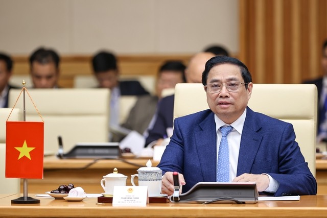 Thủ tướng Phạm Minh Chính và Thủ tướng Lào đồng chủ trì kỳ họp lần thứ 46 Ủy ban liên Chính phủ về hợp tác song phương Thủ tướng Phạm Minh Chính và Thủ tướng Lào đồng chủ trì kỳ họp lần thứ 46 Ủy ban liên Chính phủ về hợp tác song phương