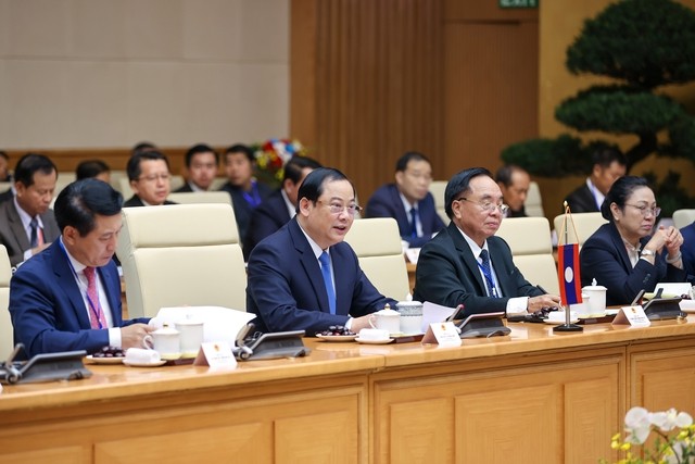 Thủ tướng Phạm Minh Chính và Thủ tướng Lào đồng chủ trì kỳ họp lần thứ 46 Ủy ban liên Chính phủ về hợp tác song phương Thủ tướng Phạm Minh Chính và Thủ tướng Lào đồng chủ trì kỳ họp lần thứ 46 Ủy ban liên Chính phủ về hợp tác song phương