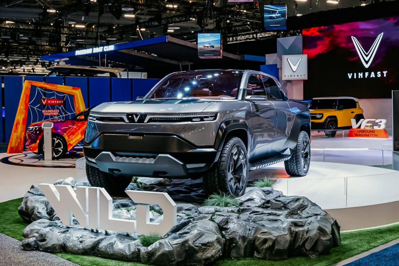 VF Wild là điểm nhấn ấn tượng tại CES 2024, bên cạnh mẫu VF 3 và những sản phẩm xe điện thông minh khác. VF Wild là điểm nhấn ấn tượng tại CES 2024, bên cạnh mẫu VF 3 và những sản phẩm xe điện thông minh khác.
