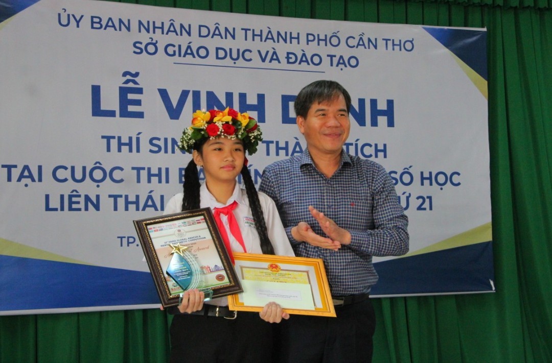 Cần Thơ vinh danh học sinh đạt giải cao tại Cuộc thi Bàn tính và Toán số học Thái Bình Dương Cần Thơ vinh danh học sinh đạt giải cao tại Cuộc thi Bàn tính và Toán số học Thái Bình Dương