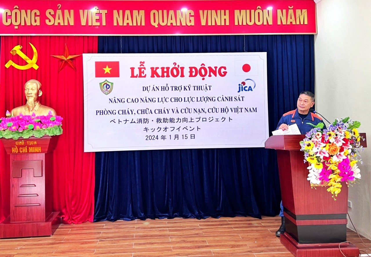 JICA nâng cao năng lực cho lực lượng cảnh sát phòng cháy, chữa cháy và cứu nạn, cứu hộ Việt Nam