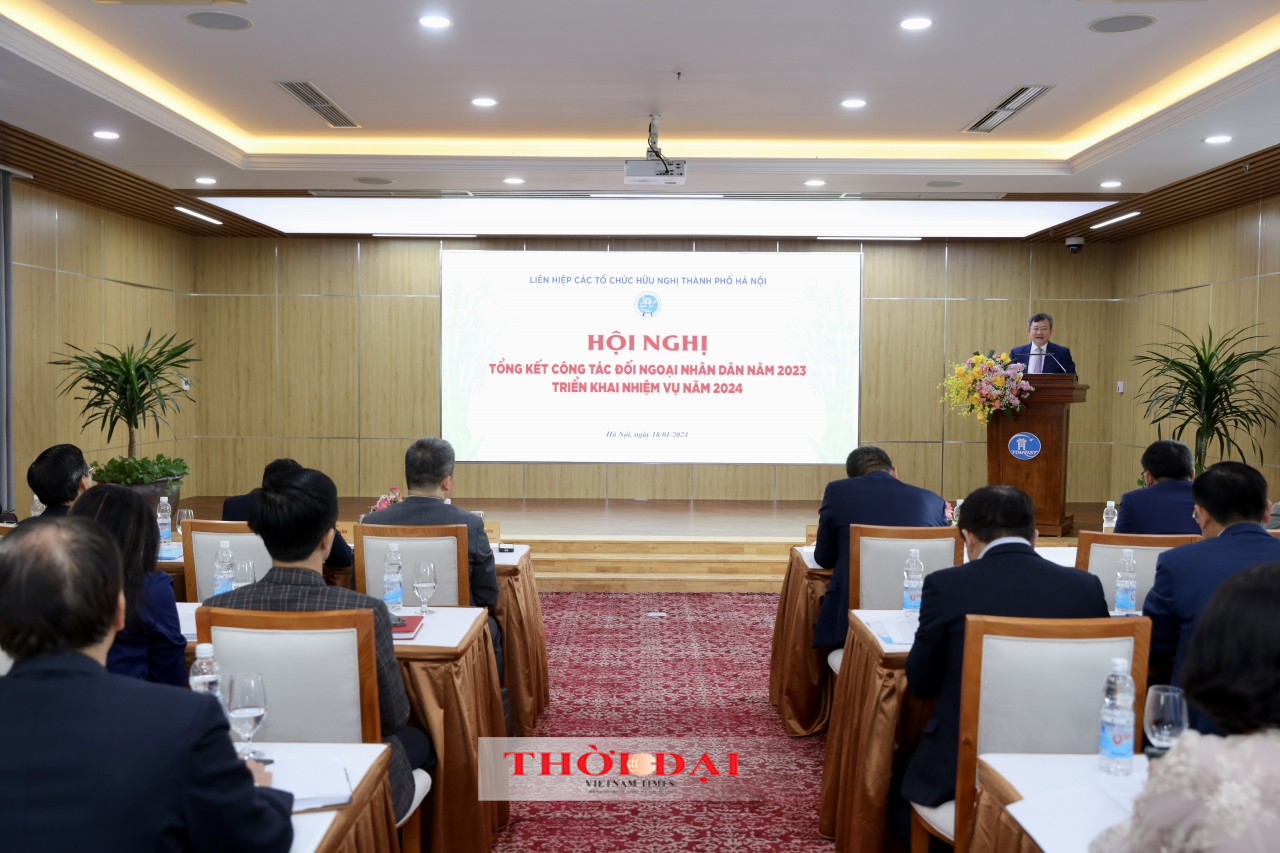 Chủ tịch HAUFO Nguyễn Ngọc Kỳ phát biểu khai mạc Hội nghị. (Ảnh: Đinh Hòa) Chủ tịch HAUFO Nguyễn Ngọc Kỳ phát biểu khai mạc Hội nghị. (Ảnh: Đinh Hòa)