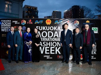 Vietnamese Ao Dai Fashion Week Held in Japan's Fukuoka