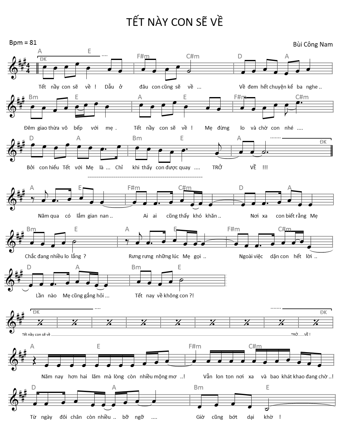 Lời bài hát (Lyrics) Lời bài hát (Lyrics)