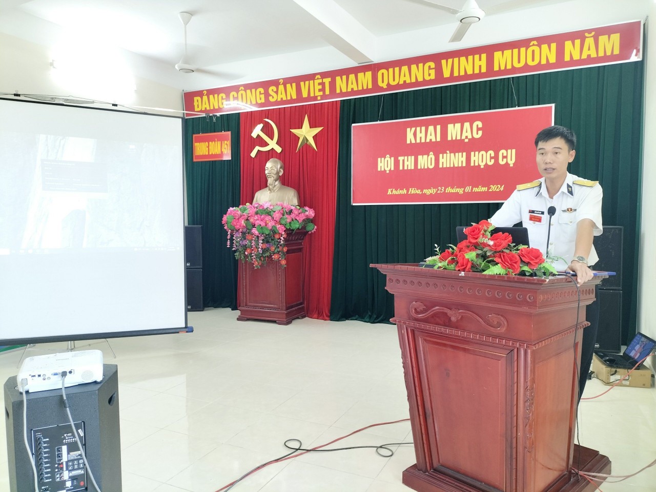Trung đoàn 451, Bộ Tư lệnh Vùng 4 Hải quân khai mạc Hội thi mô hình học cụ huấn luyện năm 2024
