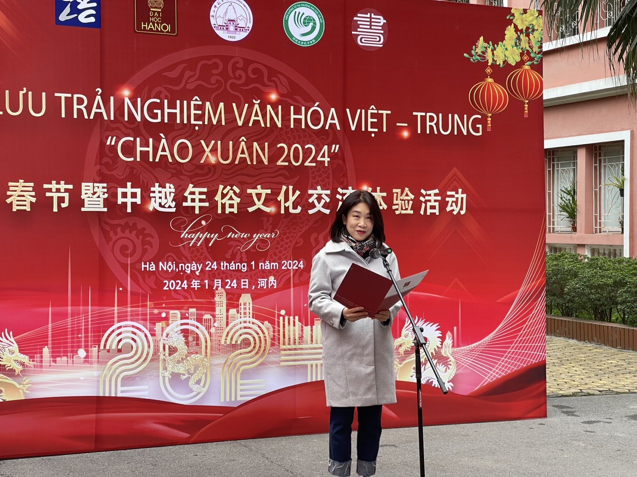 Giao lưu trải nghiệm văn hóa Việt - Trung “Chào Xuân 2024 Giao lưu trải nghiệm văn hóa Việt - Trung “Chào Xuân 2024