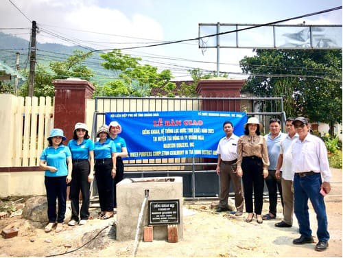 MQI tài trợ khoan giếng nước sạch và lắp máy lọc nước cho Quảng Ngãi MQI tài trợ khoan giếng nước sạch và lắp máy lọc nước cho Quảng Ngãi