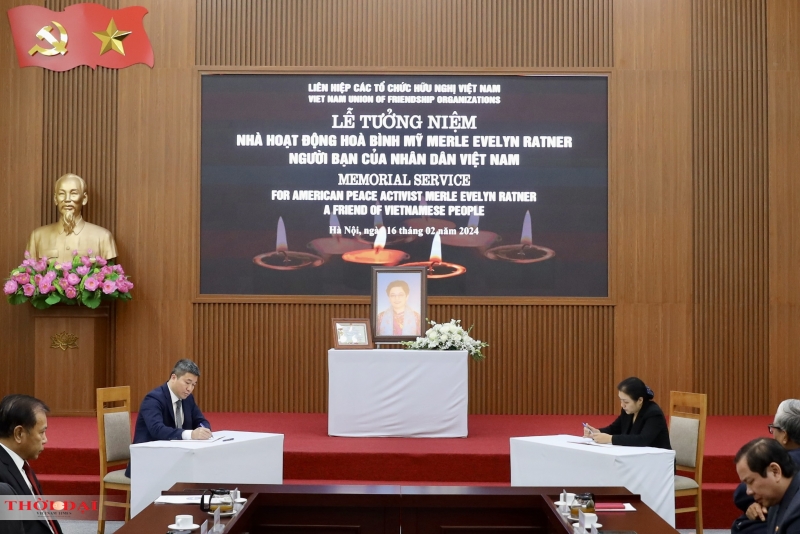 Lễ tưởng niệm bà Merle Ratner: Trang trọng và xúc động