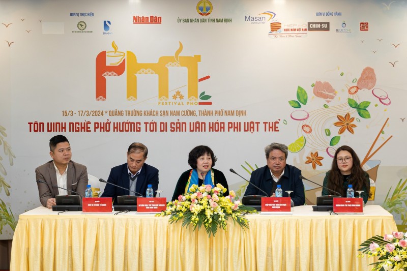 Họp báo trước thềm sự kiện Festival Phở 2024 ngày 29.2. Ảnh: BTC