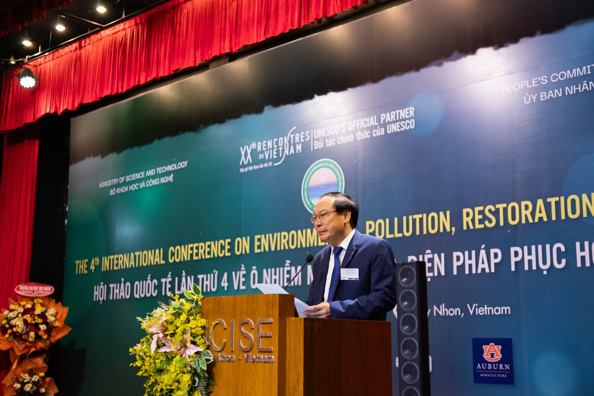Thứ trưởng Bộ TN&MT Lê Công Thành phát biểu tại hội nghị. (Ảnh: ICISE) Thứ trưởng Bộ TN&MT Lê Công Thành phát biểu tại hội nghị. (Ảnh: ICISE)