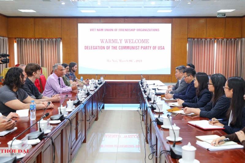 Sẽ tích cực khai thác tiềm năng hợp tác giữa Liên hiệp các tổ chức hữu nghị Việt Nam và Đảng Cộng sản Mỹ Sẽ tích cực khai thác tiềm năng hợp tác giữa Liên hiệp các tổ chức hữu nghị Việt Nam và Đảng Cộng sản Mỹ