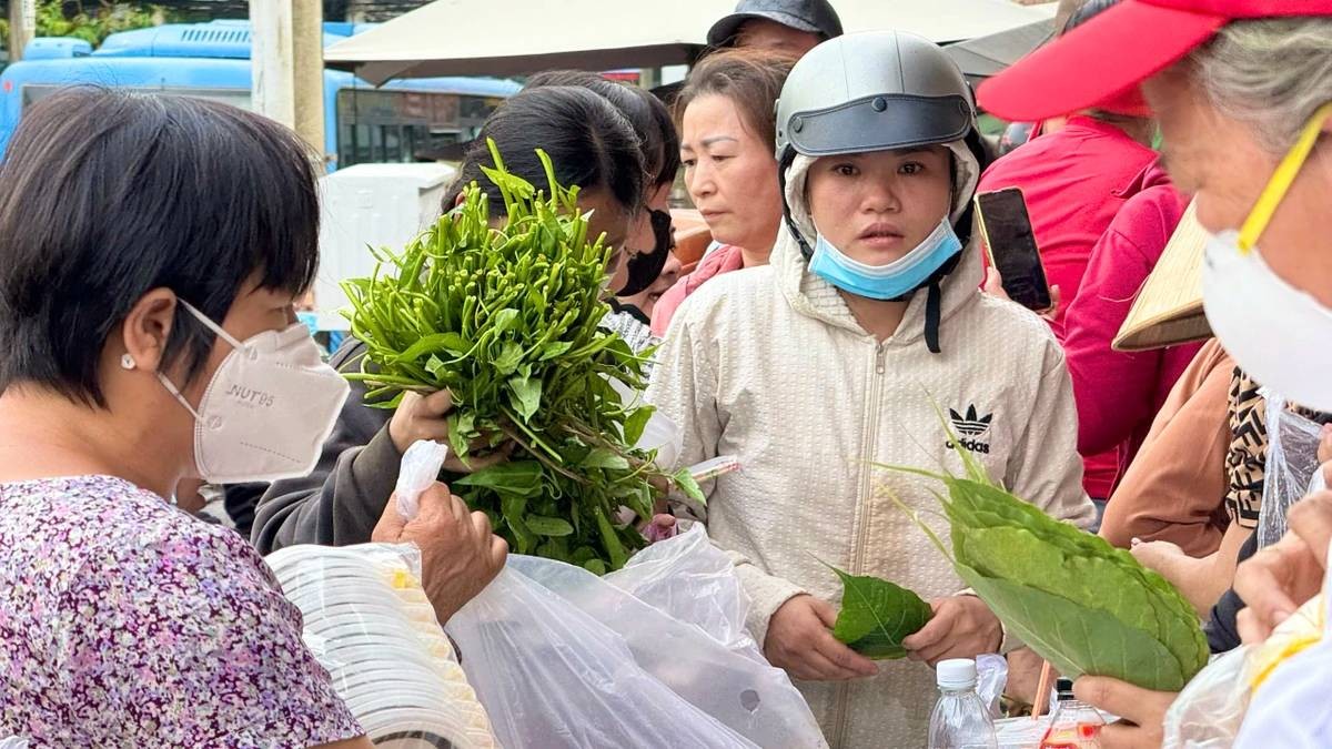 Special Market in Ho Chi Minh City Where You can Pay Food With Leaves Phiên chợ lấy lá thay tiền, muốn mua món ăn chỉ cần đưa lá cây ở TP.HCM