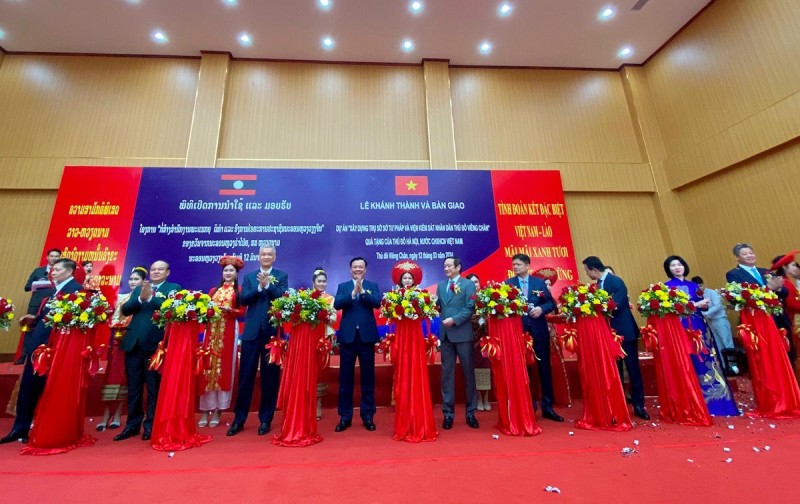 Khánh thành dự án hữu nghị Hà Nội - Viêng Chăn (Lào) Khánh thành dự án hữu nghị Hà Nội - Viêng Chăn (Lào)