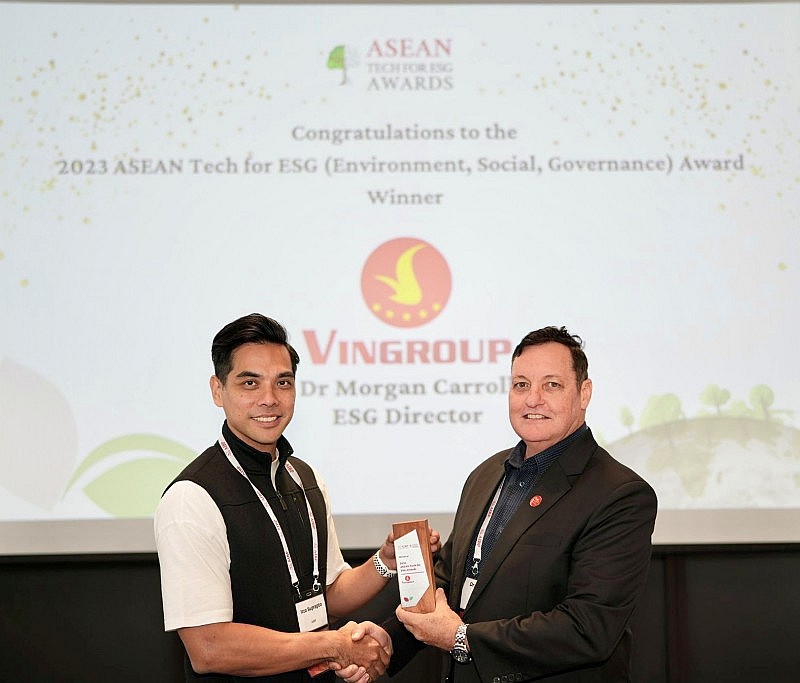 Vingroup giành Giải thưởng Công nghệ Bền vững ASEAN 2023 Vingroup giành Giải thưởng Công nghệ Bền vững ASEAN 2023