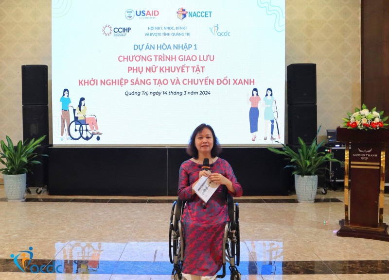 Truyền cảm hứng khởi nghiệp cho phụ nữ khuyết tật Quảng Nam, Quảng Trị Truyền cảm hứng khởi nghiệp cho phụ nữ khuyết tật Quảng Nam, Quảng Trị