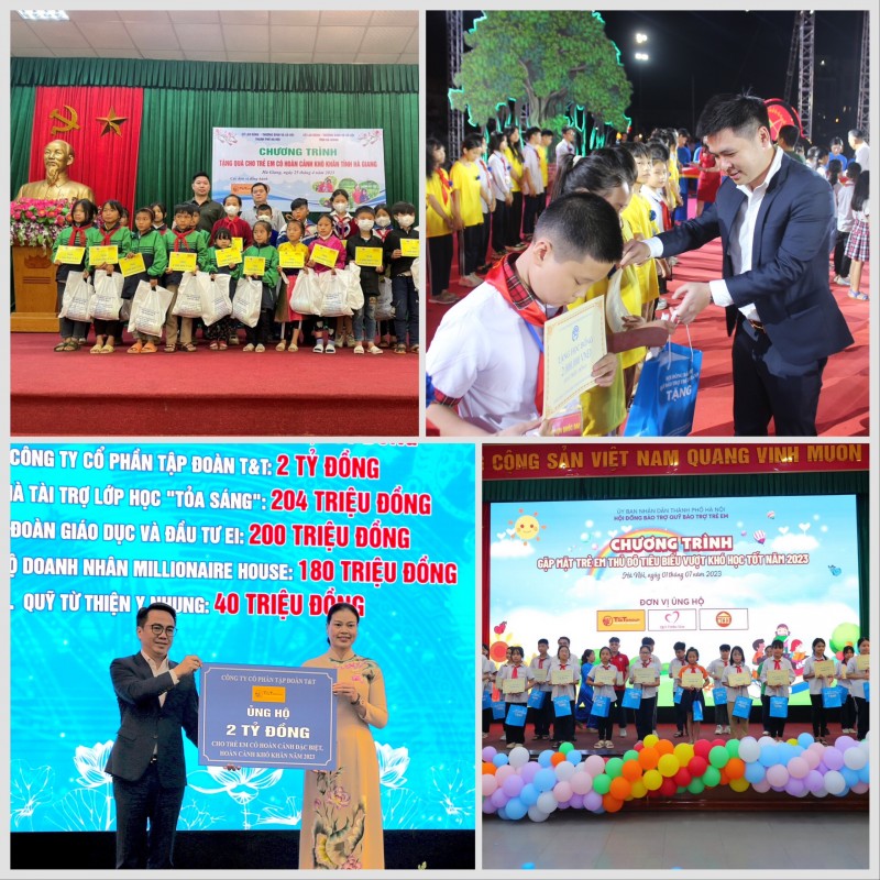 T&T Group luôn dành sự quan tâm đặc biệt đối với những hoàn cảnh khó khăn, trong đó có trẻ em nghèo. T&T Group luôn dành sự quan tâm đặc biệt đối với những hoàn cảnh khó khăn, trong đó có trẻ em nghèo.