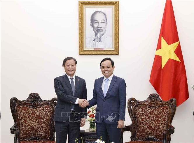 Phó Thủ tướng Trần Lưu Quang tiếp Phó Chủ tịch JICA