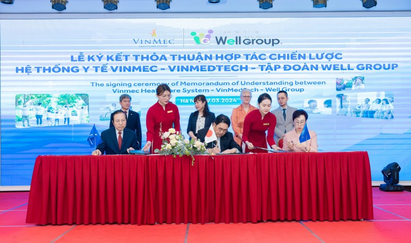 Lễ ký kết hợp tác chiến lược giữa Tập đoàn Vingroup và Tập đoàn Well Group (Nhật Bản) để phát triển mô hình Trung tâm chăm sóc sức khỏe người cao tuổi cao cấp tại Việt Nam. Lễ ký kết hợp tác chiến lược giữa Tập đoàn Vingroup và Tập đoàn Well Group (Nhật Bản) để phát triển mô hình Trung tâm chăm sóc sức khỏe người cao tuổi cao cấp tại Việt Nam.