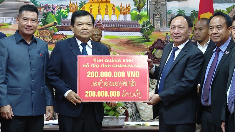 Quảng Bình, Đồng Nai thăm, chúc Tết tỉnh Chăm-pa-sắc và Kampong Thom Quảng Bình, Đồng Nai thăm, chúc Tết tỉnh Chăm-pa-sắc và Kampong Thom