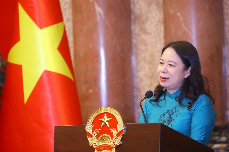 Acting President Vo Thi Anh Xuan. Photo: tapchitoaan Acting President Vo Thi Anh Xuan. Photo: tapchitoaan